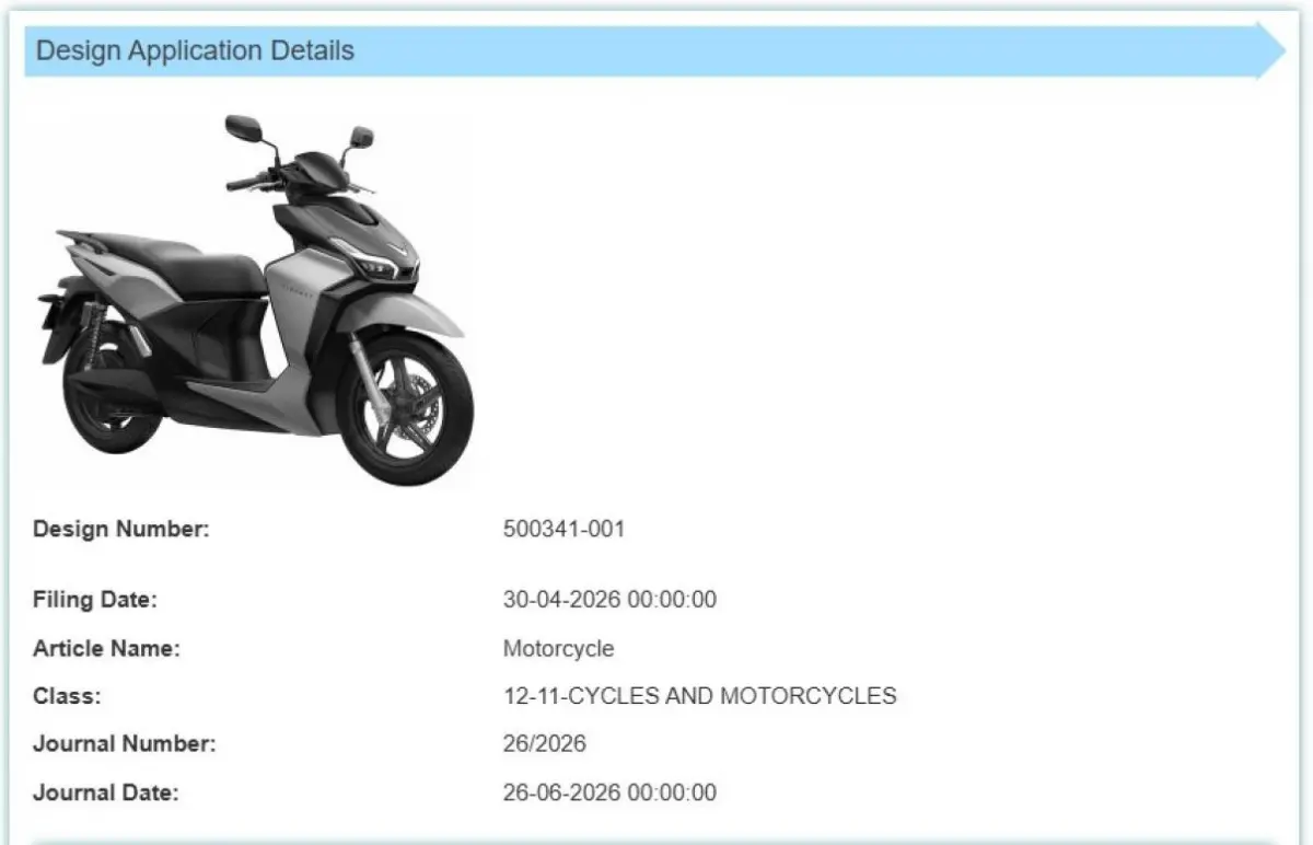 Vinfast New Electric Scooter Patent